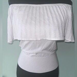 Express White Knit Top